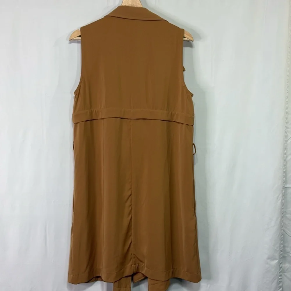 🍡 June and Hudson light brown trenchcoat style vest
